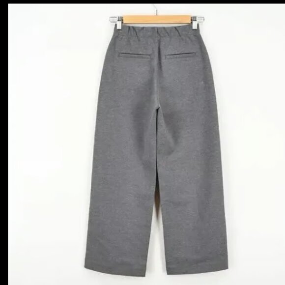 EVERLANE DREAM PANT WIDE LEG CHARCOAL HEATHER GRAY NEW S - Picture 6 of 10